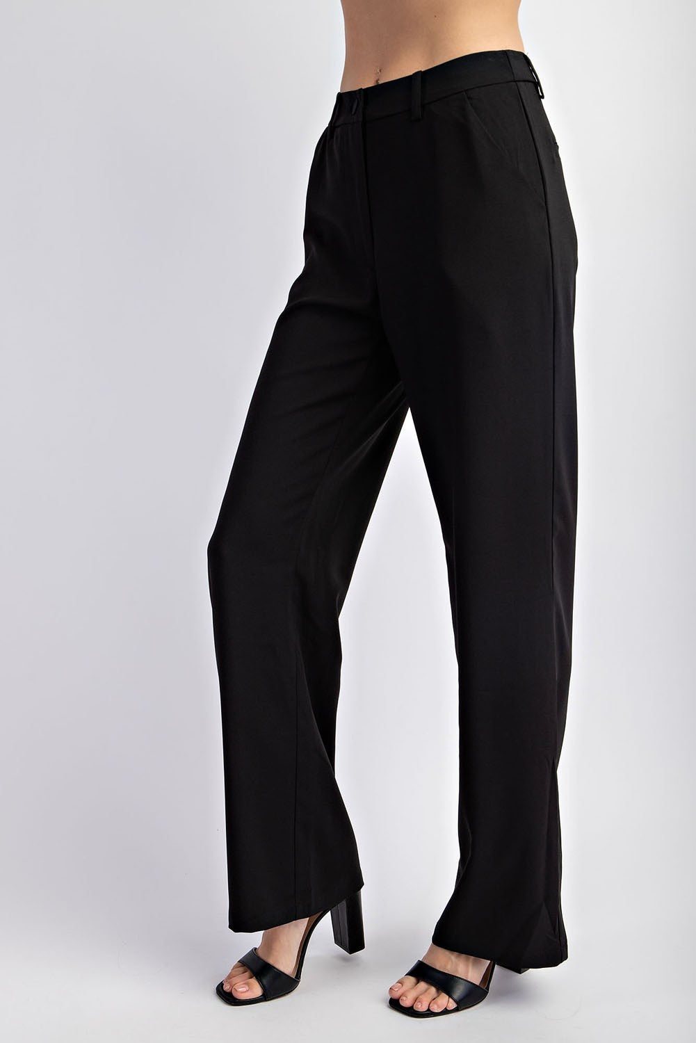 Textured Woven Long Pants